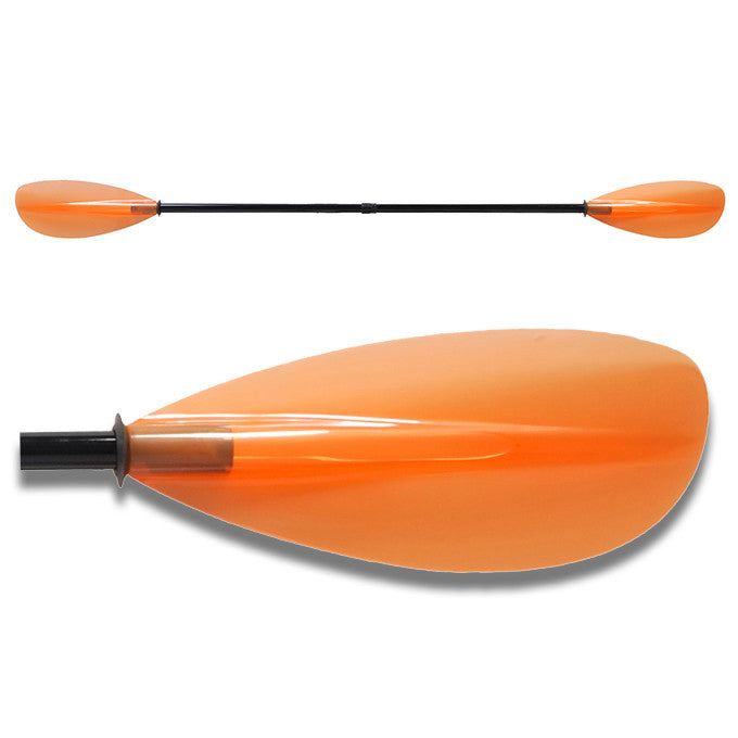 Transparent Blade and fiberglass shaft paddle for sale