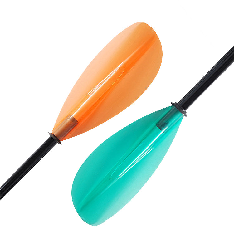 Transparent Blade and fiberglass shaft paddle for sale