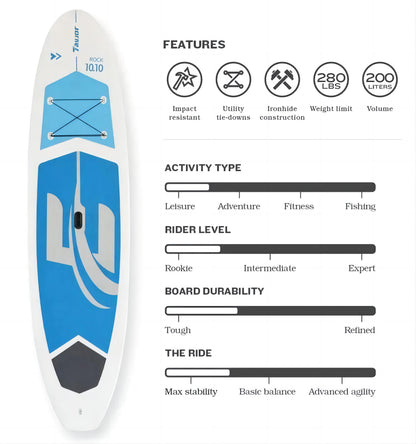 Polyethylene paddle board